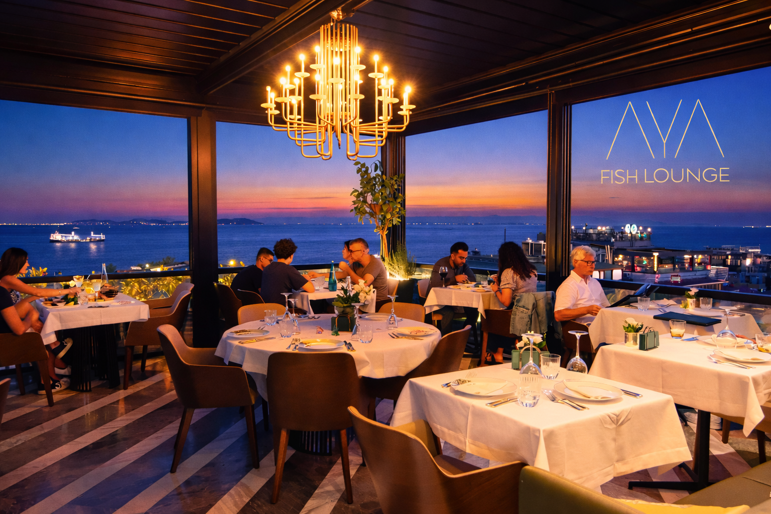 Sunset Dining Above Istanbul
